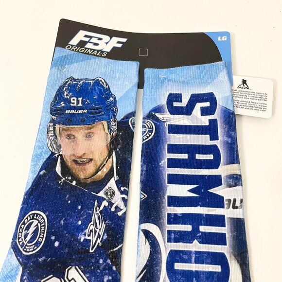 FBF Originals NHL Steven Stamkos Socks Mens Large Socks Tampa Bay Lightning - Picture 2 of 14